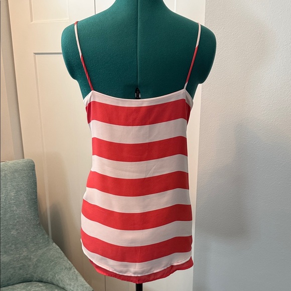 The Limited Coral and White Striped Camisole - Picture 3 of 3